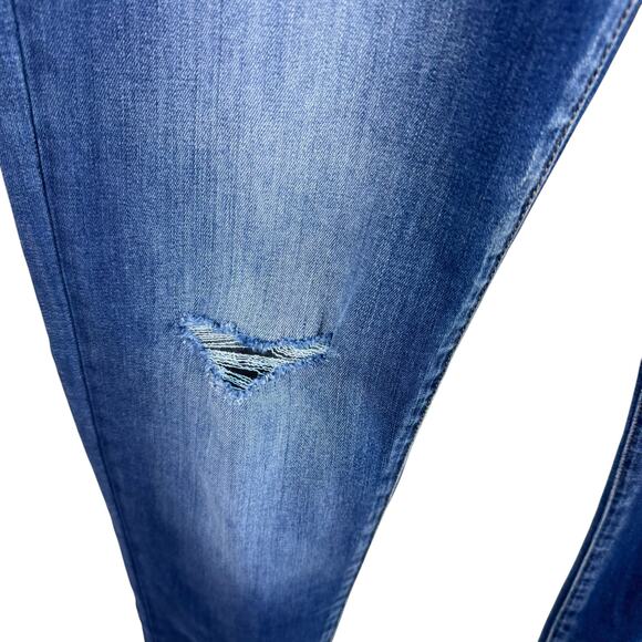 KanCan Cotton Blend Medium Wash Mildly Distressed High Rise Skinny Jeans Size 30 - Picture 3 of 7